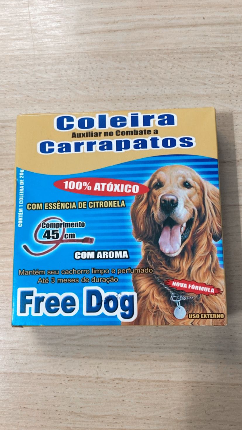 Coleira Anti Carrapatos Free Dog