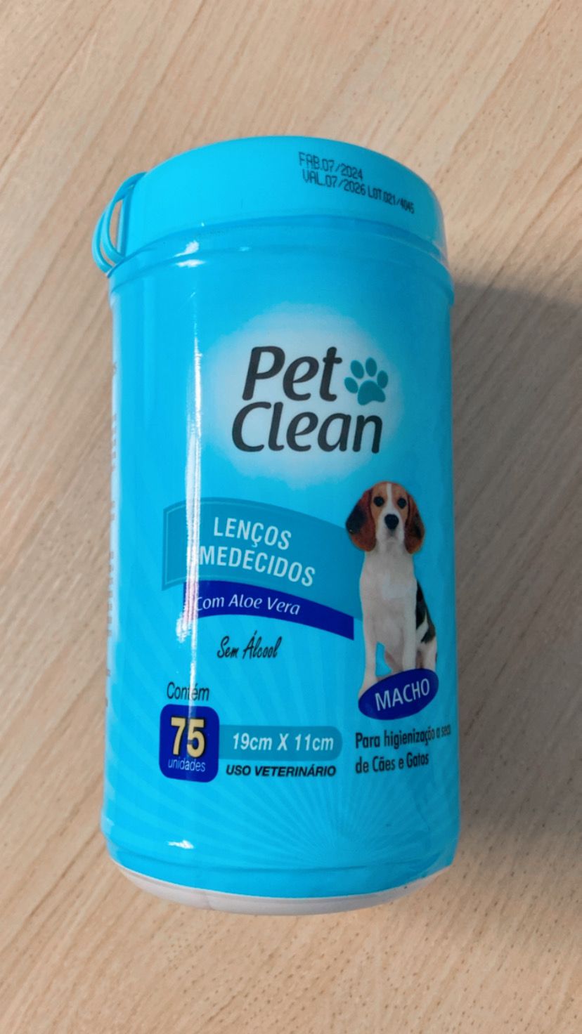 Lenço Umedecidos Pet Clean