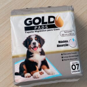 Tapete Higiênico Gold Pads Pet 07un 60x60cm Rapida Absorção