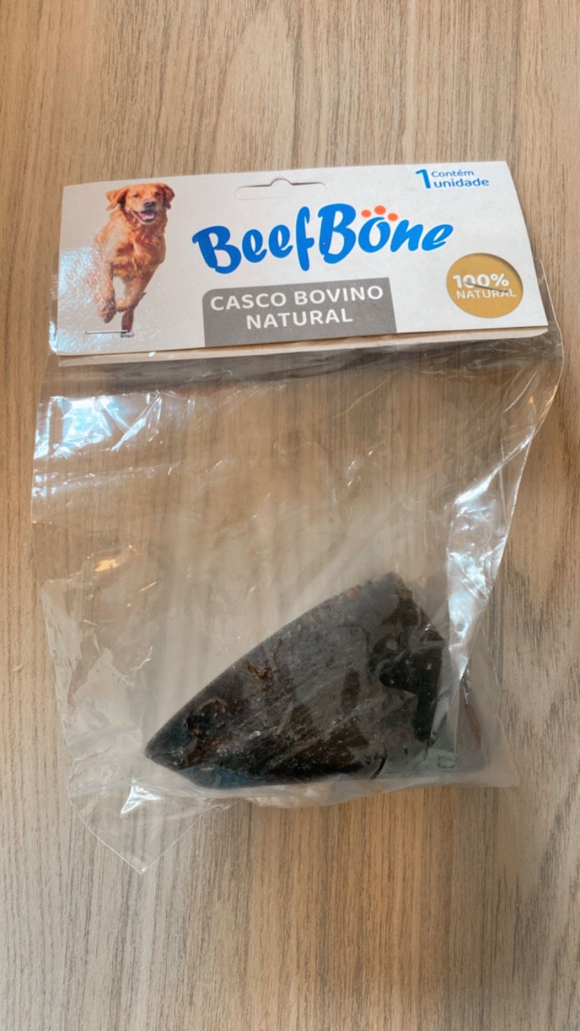 Casco Bovino Natural Beefbone Cães Mordedor De Cachorros