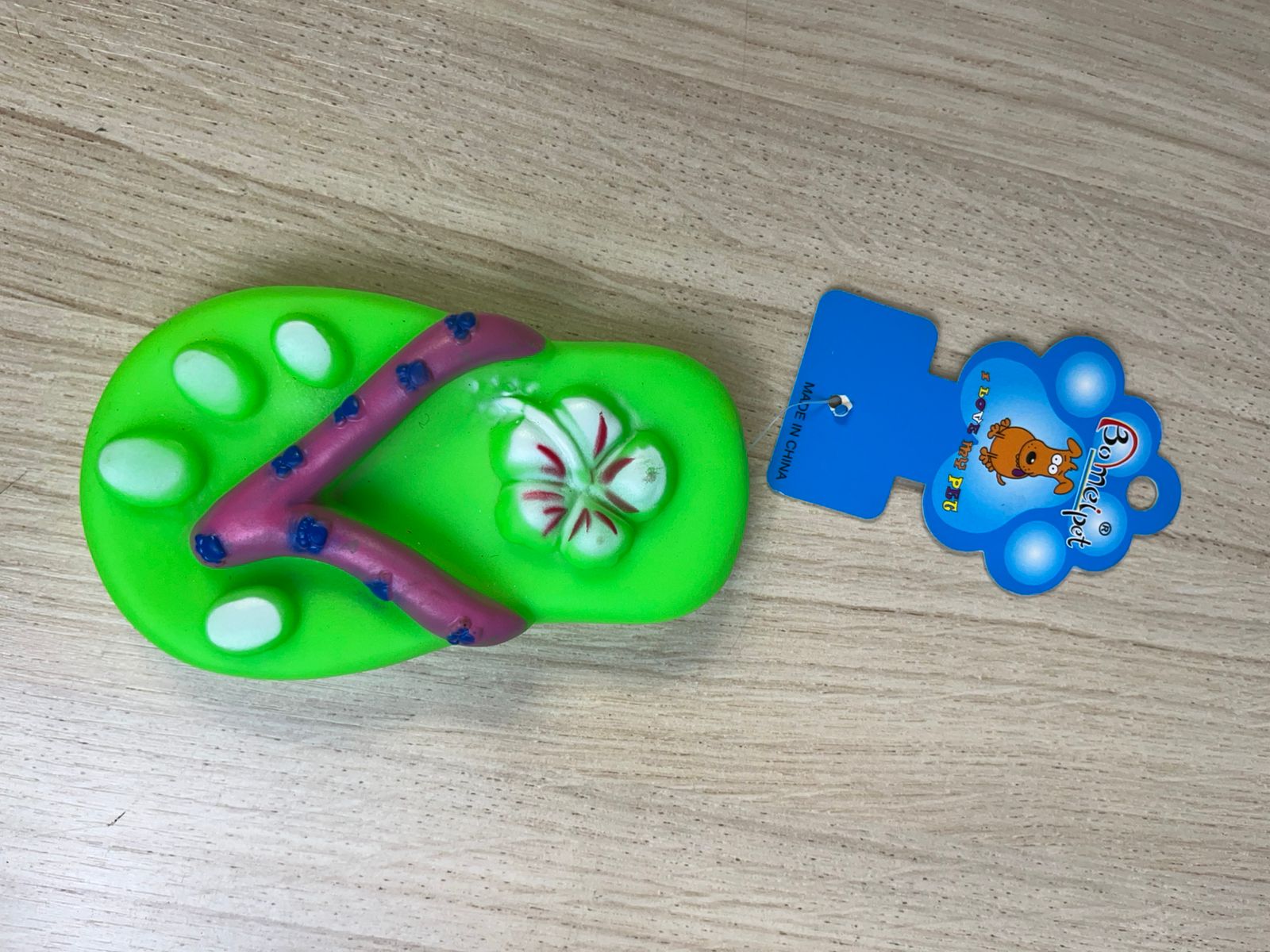 Brinquedo Chinelo Vinil Pet (Cores Sortidas)